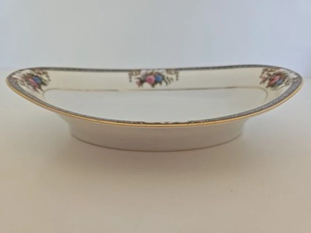 Serving Dishes - Noritake Grasmere Serving Platter Celery And Bowl